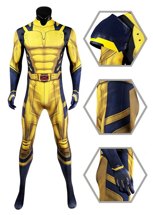 Wolverine Costume Deadpool 3 Cosplay Bodysuit Jumpsuit