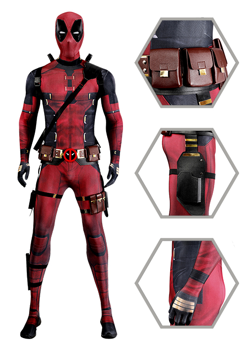 Deadpool3 Costume Bodysuit Wade Wilson Cosplay Suit Ver.2