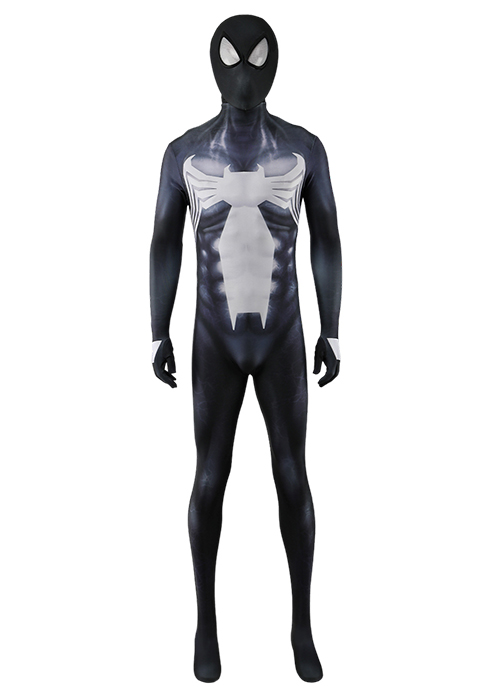 Spider-Man 3 Costume Cosplay Venom Symbitote Spiderman Bodysuit for Ad