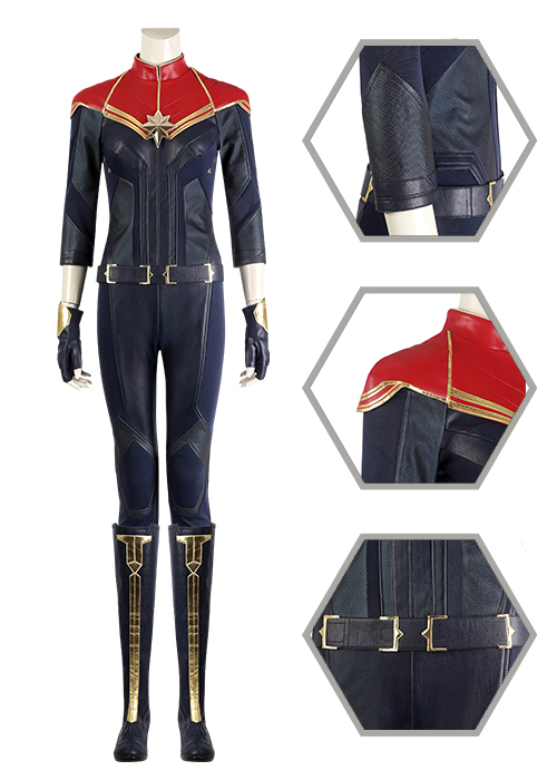 The Marvels2 Captain Marvel Costume Carol Danvers Cosplay Suit