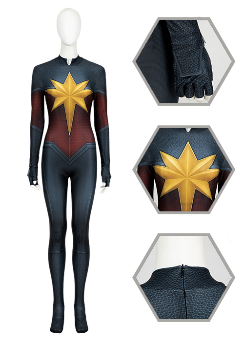 Captain Marvel Carol Danvers Bodysuit The Marvels2 Costume Cosplay Suit Ver.2