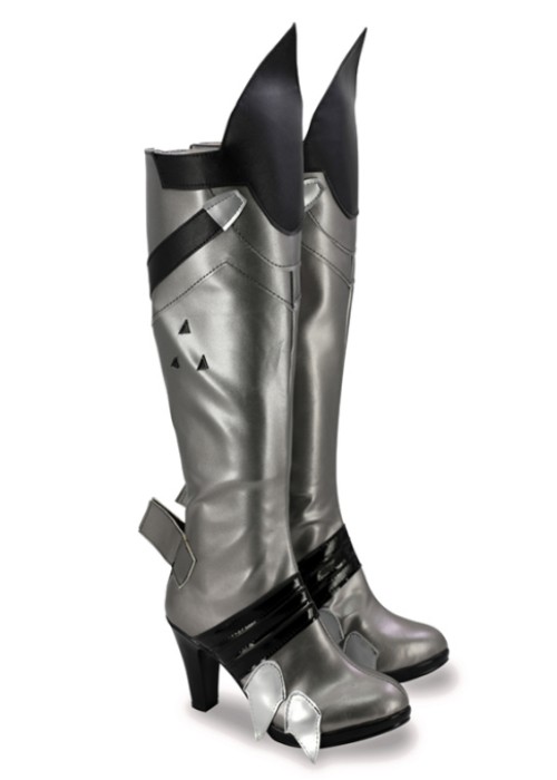 Widowmaker Shoes Overwatch Amelie Lacroix Silver Cosplay Boots -Chaorenbuy Cosplay