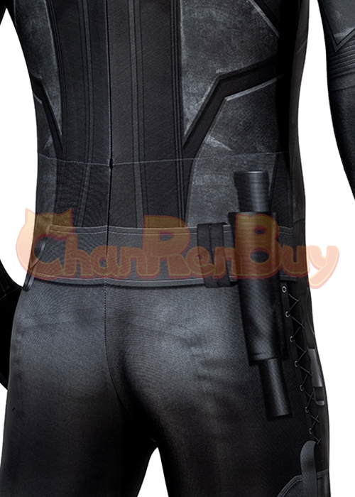 Superhero Bat Style Man Costume Bodysuit Cosplay Robert Pattinson Ver