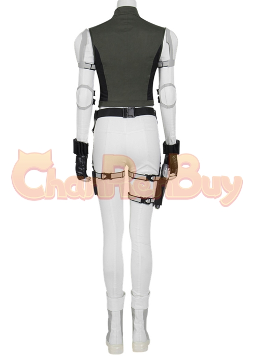 Yelena Belova Costume Black Widow Cosplay White Suit Boots Outfit-Chaorenbuy Cosplay