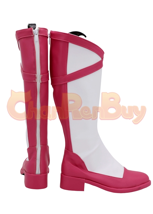 Poison Pink Shoes Vinsmoke Reiju Cosplay Boots-Chaorenbuy Cosplay