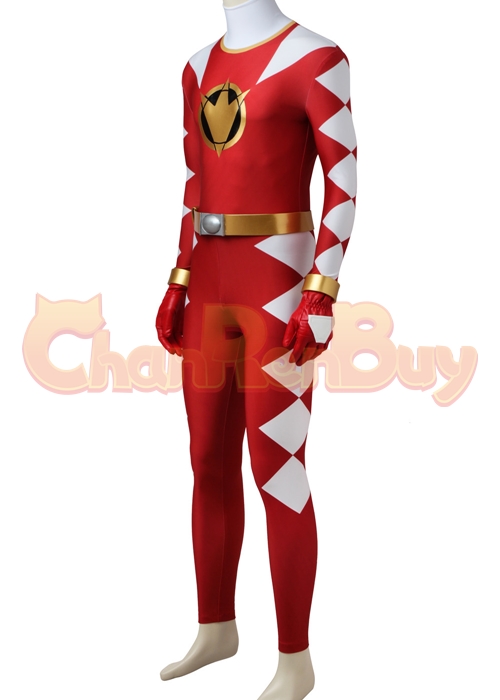 Red Dino Ranger Costume Power Rangers Dino Thunder Cosplay Suit-Chaorenbuy Cosplay