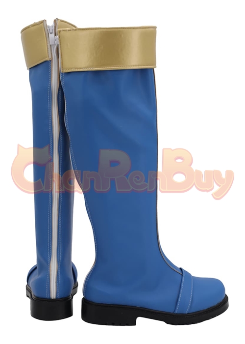 Blue Dino Ranger Shoes Power Rangers Dino Thunder Cosplay Boots-Chaorenbuy Cosplay