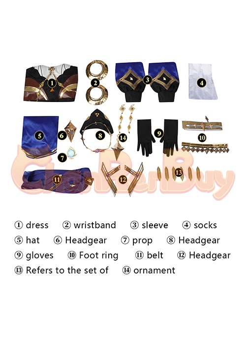 Layla Costume Genshin Impact Cosplay Suit-Chaorenbuy Cosplay