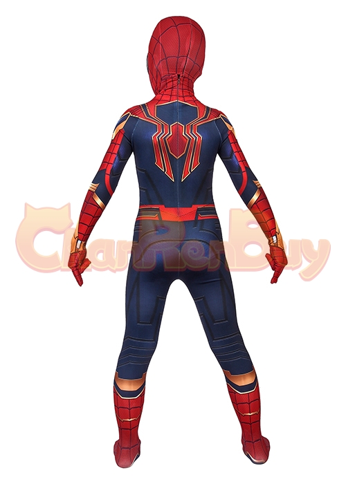 Iron Spider Man Costume Avengers Endgame Cosplay Jumpsuit Kids Size-Chaorenbuy Cosplay