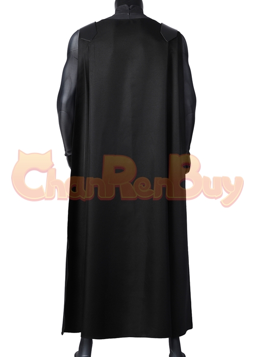 Superhero Man Costume Clark Kent Suit Cosplay Black Ver
