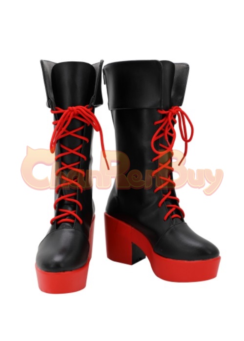 Sakamata Chloe Shoes Hololive Vtuber Cosplay Boots-Chaorenbuy Cosplay