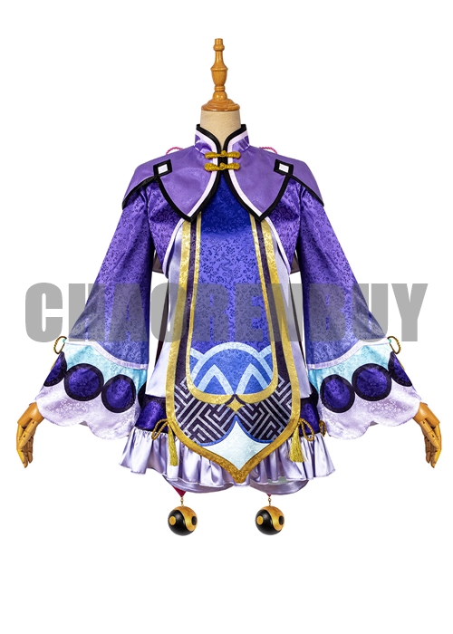 Genshin Impact Qiqi  Costume Cosplay Suit Shoes Wig Outfit-Chaorenbuy Cosplay