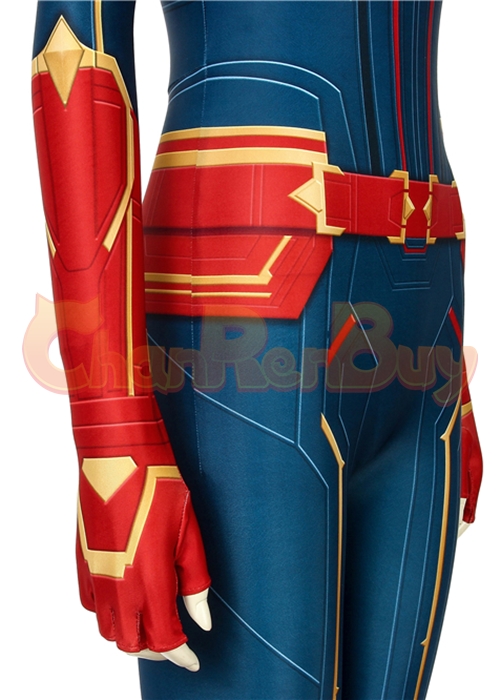 Captain Marvel Costume Carol Danvers Cosplay Jumpsuit -Chaorenbuy Cosplay