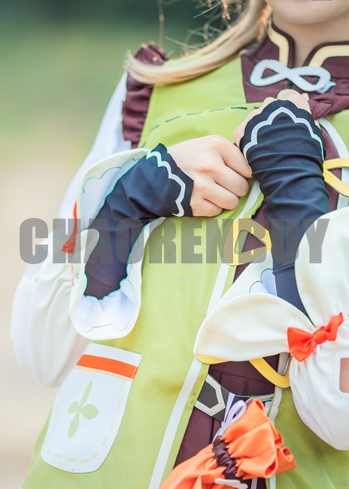 Yaoyao Costume Genshin Impact Cosplay Suit Shoes Wig Outfit-Chaorenbuy Cosplay