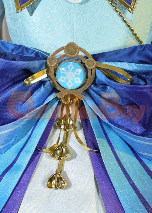 Kamisato Ayaka Costume Genshin Impact Springbloom Missive Cosplay Suit-Chaorenbuy Cosplay