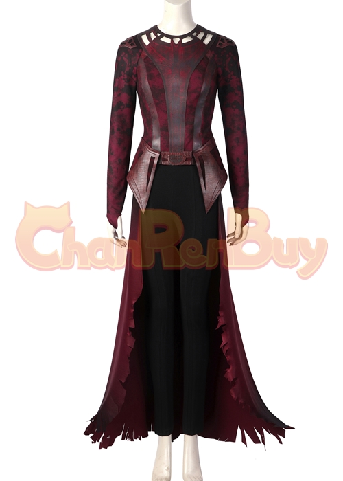 Wanda Scarlet Witch Costume Doctor Strange in the Multiverse of Madness Cosplay Suit Ver 2