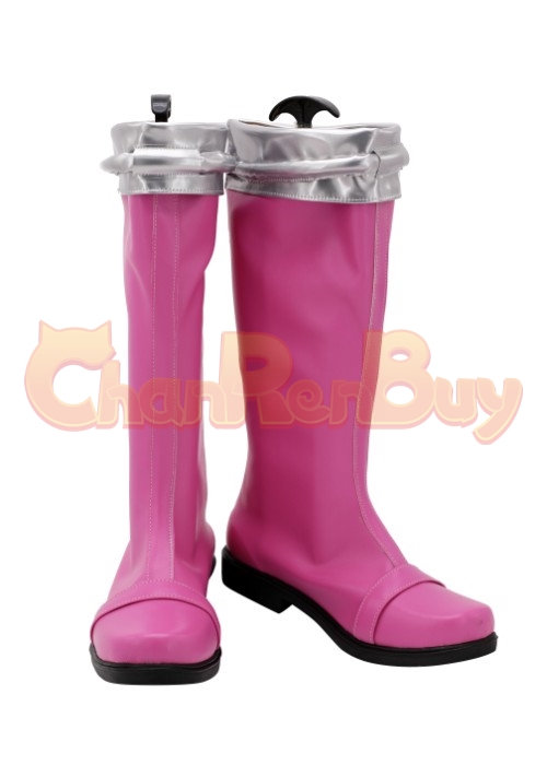 Pink Ranger Shoes Power Rangers Dino Charge  Cosplay Boots-Chaorenbuy Cosplay