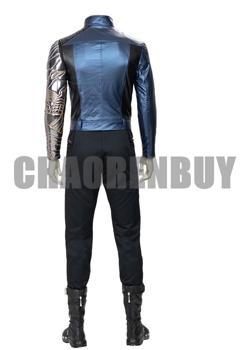 The Falcon and the Winter Soldier Costume Bucky Barnes Cosplay Suit Boots Outfit-Chaorenbuy Cosplay