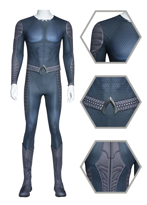 Aquaman and the Lost Kingdom Costume Arthur Curry Cosplay Suit  Boots Outfit-Chaorenbuy Cosplay