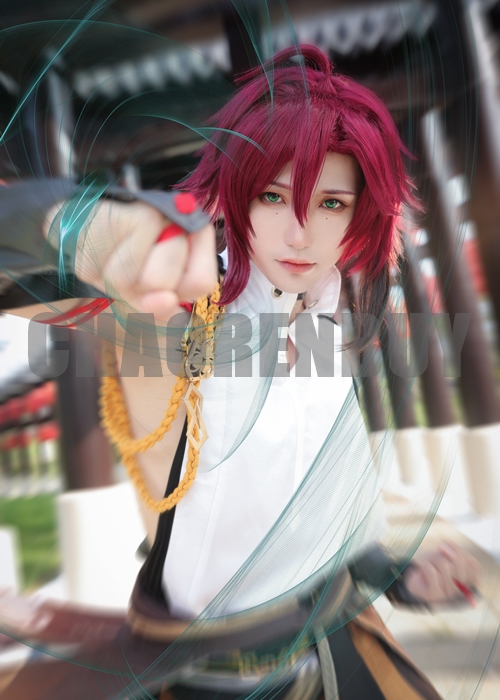 Genshin Impact Shikanoin Heizou Costume Cosplay Suit Wig Outfit-Chaorenbuy Cosplay