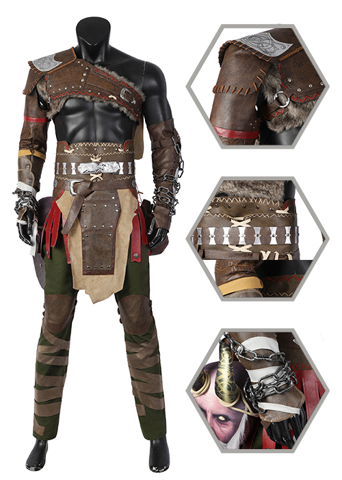 Kratos Costume God of War Ragnarok Cosplay Suit-Chaorenbuy Cosplay