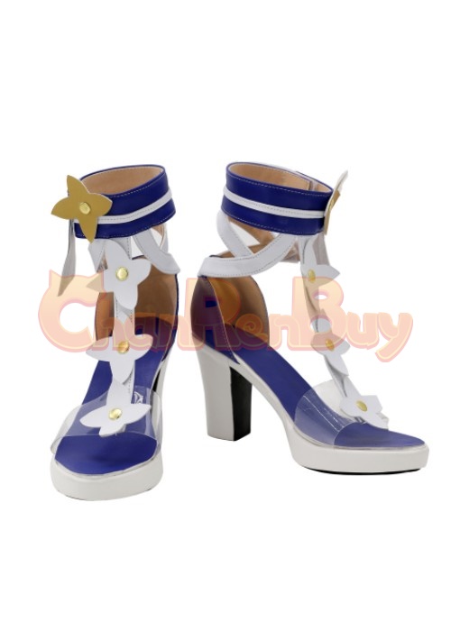 Barbara Summertime Sparkle Shoes Genshin Impact Cosplay Boots-Chaorenbuy Cosplay