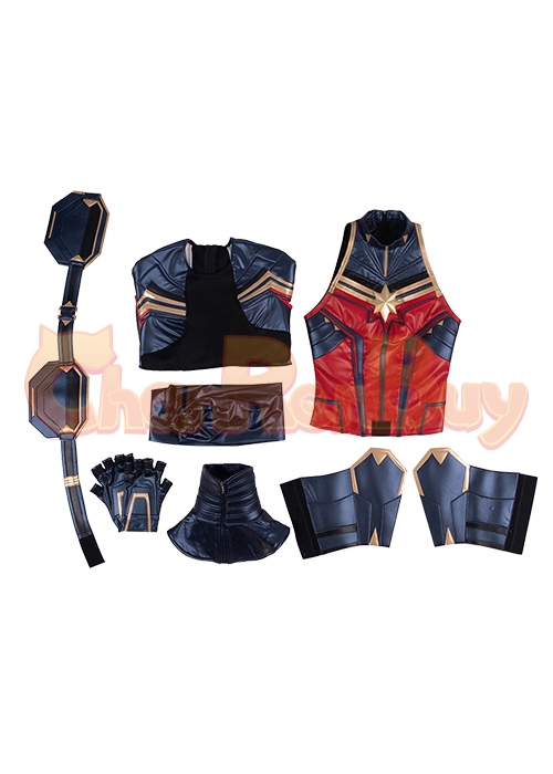 Captain Marvel Costume Avengers Endgame Cosplay Suit-Chaorenbuy Cosplay