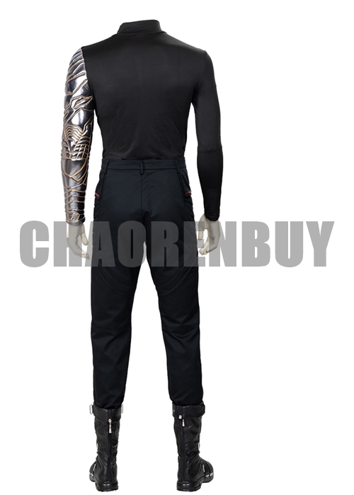 The Falcon and the Winter Soldier Costume Bucky Barnes Cosplay Suit Boots Outfit-Chaorenbuy Cosplay