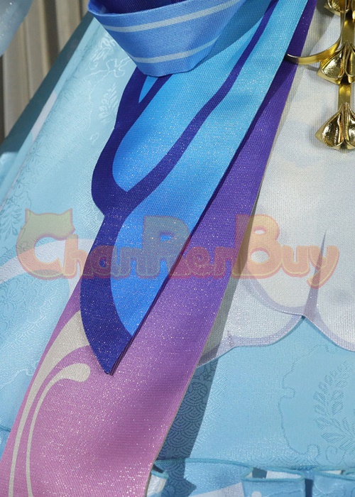 Kamisato Ayaka Costume Genshin Impact Springbloom Missive Cosplay Suit-Chaorenbuy Cosplay