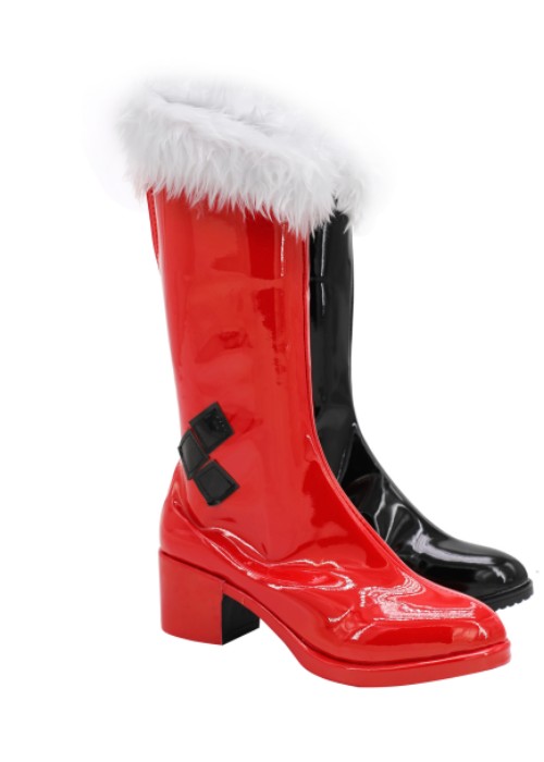 Harley Quinn Holiday Special Shoes Batman Cosplay Boots-Chaorenbuy Cosplay