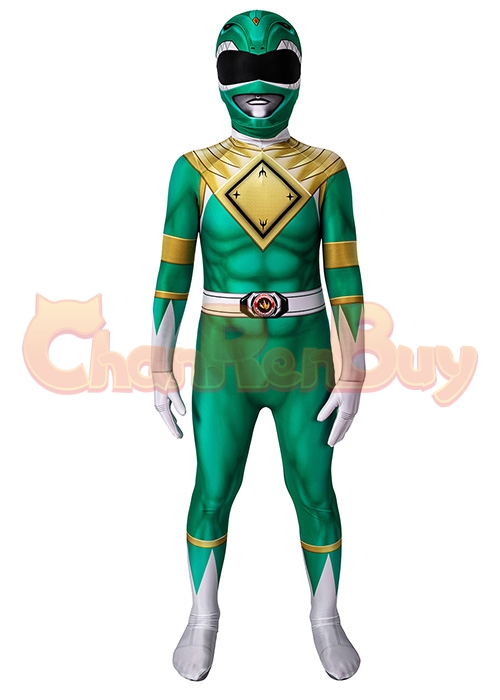 Mighty Morphin Power Rangers Costume Cosplay Suit Kids Size-Chaorenbuy Cosplay
