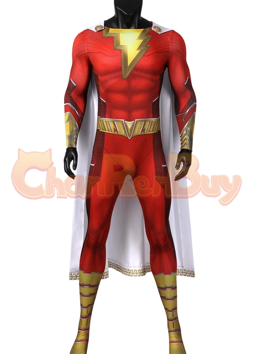 Shazam Fury of the Gods Costume Billy Batson Cosplay Suit Ver 2-Chaorenbuy Cosplay