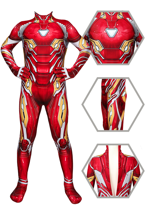 Iron Man Costume Avengers Endgame Cosplay Nanotech Suit Kids Size -Chaorenbuy Cosplay