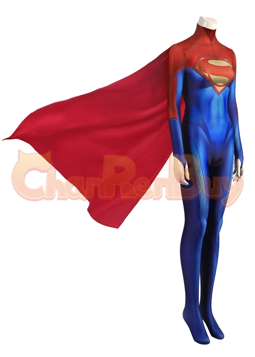 Superhero Girl Costume Kara Zor-El Bodysuit Cosplay