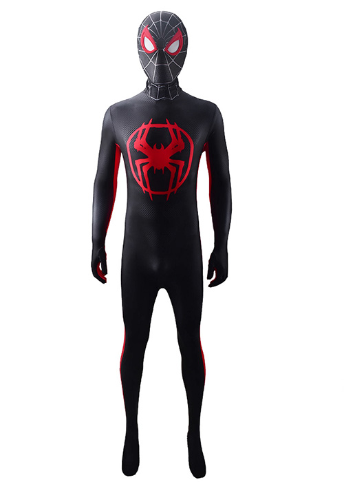 Spider-Man Across the Spider-Verse Miles Morales Costume Cosplay Suit Bodysuit for Adult Kid