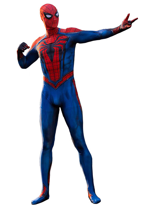 Spider-Man PS4 Sam Raimi Suit Costume Cosplay Bodysuit for Adult Kid