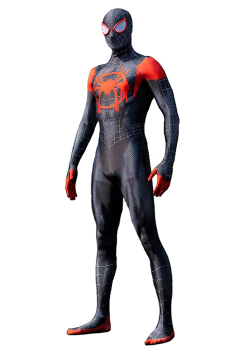 Spider-Man Miles Morales Costume Cosplay Suit Bodysuit for Adult Kid