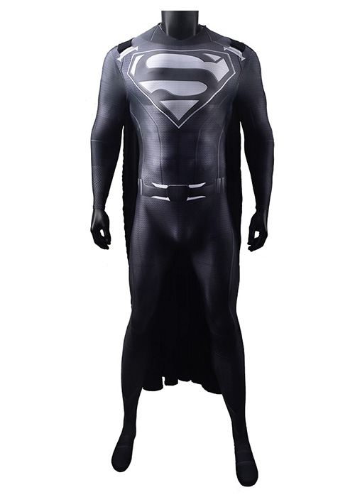 Superman Clark Kent Costume Cosplay Suit Bodysuit with Cloak Crisis on Infinite Earths for Adult Kid