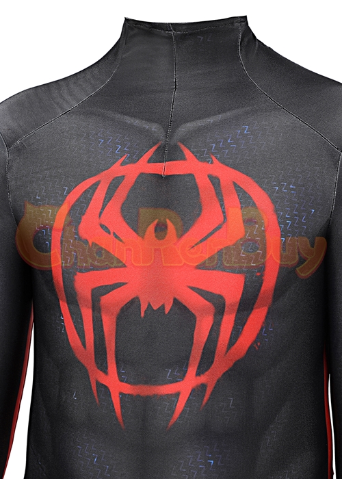 Miles Morales Costume Spider Man Into the Spider Verse Cosplay Suit Kids Size Ver 2