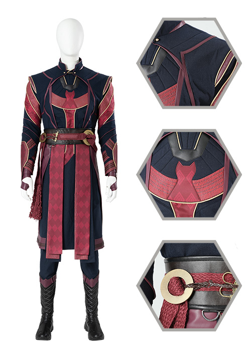 Defender Strange Costume Doctor Strange in the Multiverse of Madness Cosplay Suit Boots