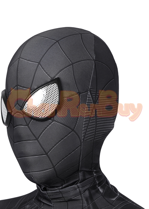 Marvel's Spider Man Miles Morales Costume Cosplay Venom Symbiote Suit Kid Size