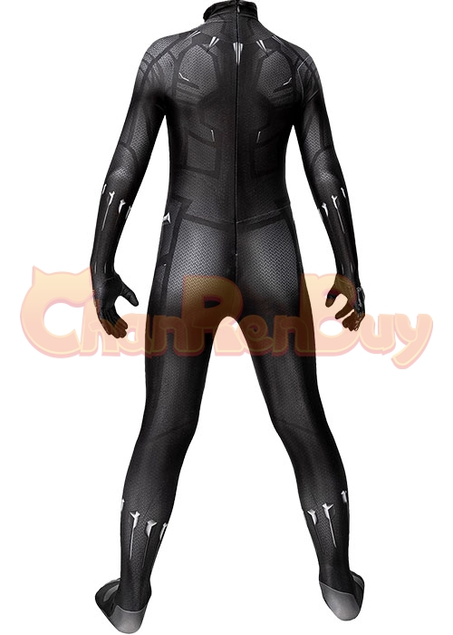 Black Panther Costume Captain America Civil War Cosplay Suit Kids Size-Chaorenbuy Cosplay