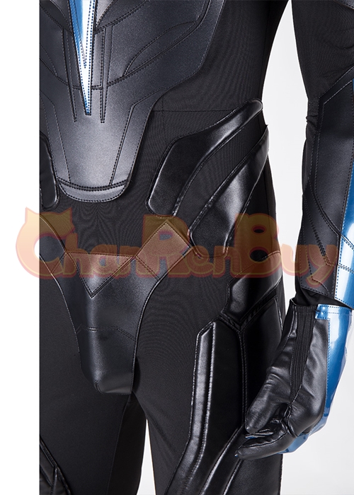Nightwing Costume Titans Dick Grayson Cosplay Suit Boots Outfit-Chaorenbuy Cosplay