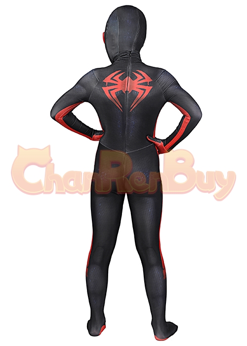Miles Morales Costume Spider Man Into the Spider Verse Cosplay Suit Kids Size Ver 2