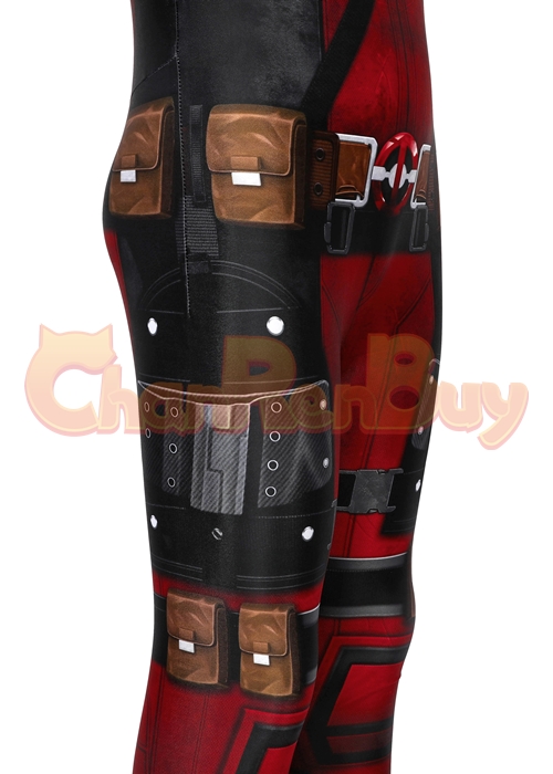 Deadpool Costume Cosplay Jumpsuit Kids Size-Chaorenbuy Cosplay