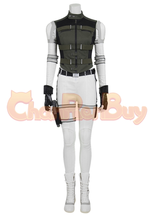 Yelena Belova Costume Black Widow Cosplay White Suit Boots Outfit-Chaorenbuy Cosplay