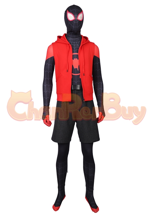 Miles Morales Costume Spider Man Into the Spider Verse Cosplay Suit Ver 2-Chaorenbuy Cosplay