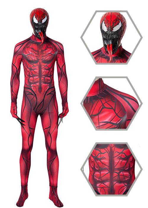 Carnage Costume Venom 2 Cletus Kasady Cosplay Suit-Chaorenbuy Cosplay