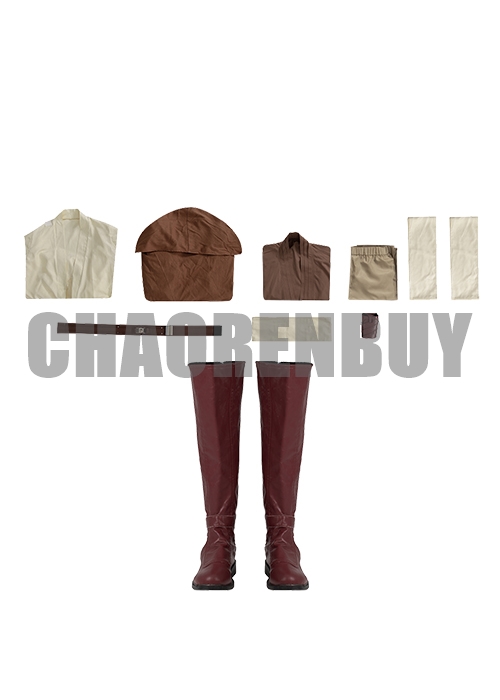 Obi Wan Kenobi 2022 Costume Cosplay Suit Boots Outfit Ver 2-Chaorenbuy Cosplay