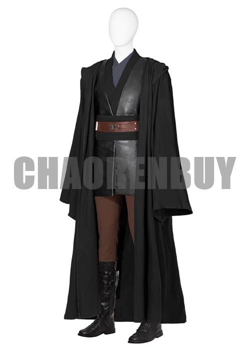 Anakin Skywalker Costume Star Wars Jedi Knight Cosplay Suit Boots Outfit-Chaorenbuy Cosplay